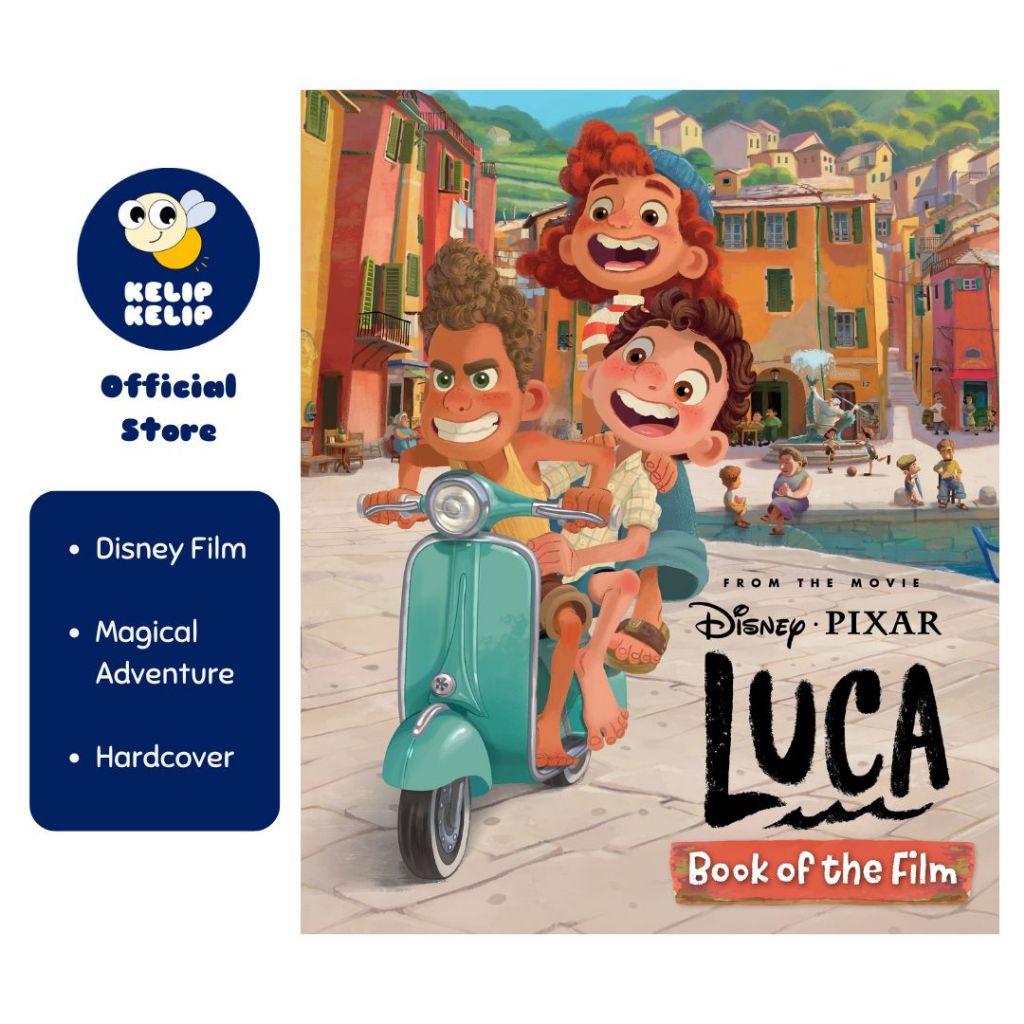 Disney Pixar Luca Book of the Film หนังสือนิทานปกแข็งสําหรับเด็ก