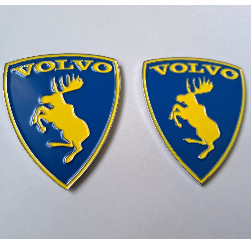 2pcs volvo ตราสัญลักษณ์ moose xc40 xc90 xc60 240 850 740 v90 s40 s60 s70 s80