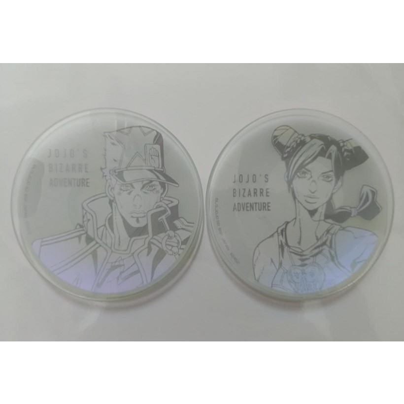 Ichiban Kuji JoJos Bizarre Adventure Jotaro Kujo & Jolyne Cujoh จานแก้ว (ชุด 2 ชิ้น)