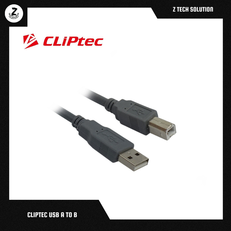 สาย CLiPtec USB 2.0 A to B ( 1.5M/3M/5M )