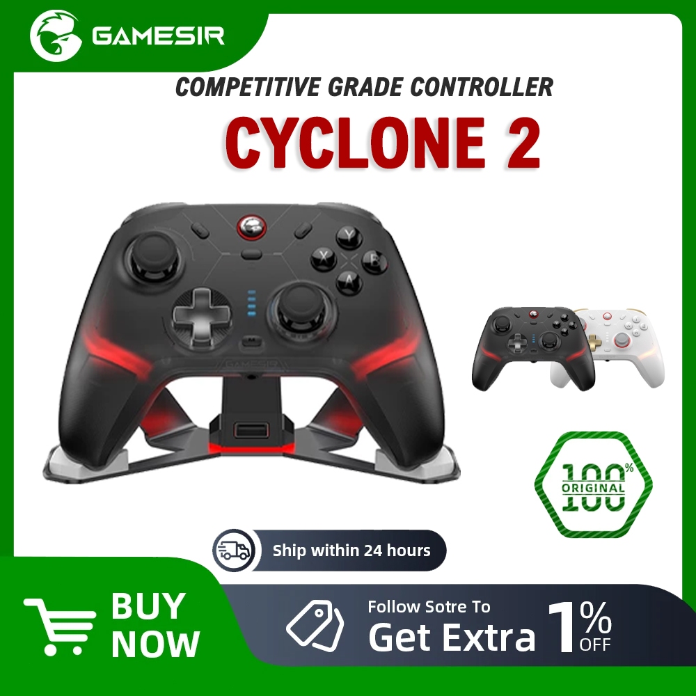 GAMESIR LocalGameSir Cyclone 2 Gamepad Tri Mode Bluetooth Wireless Machine Game Controller พร้อม Hal