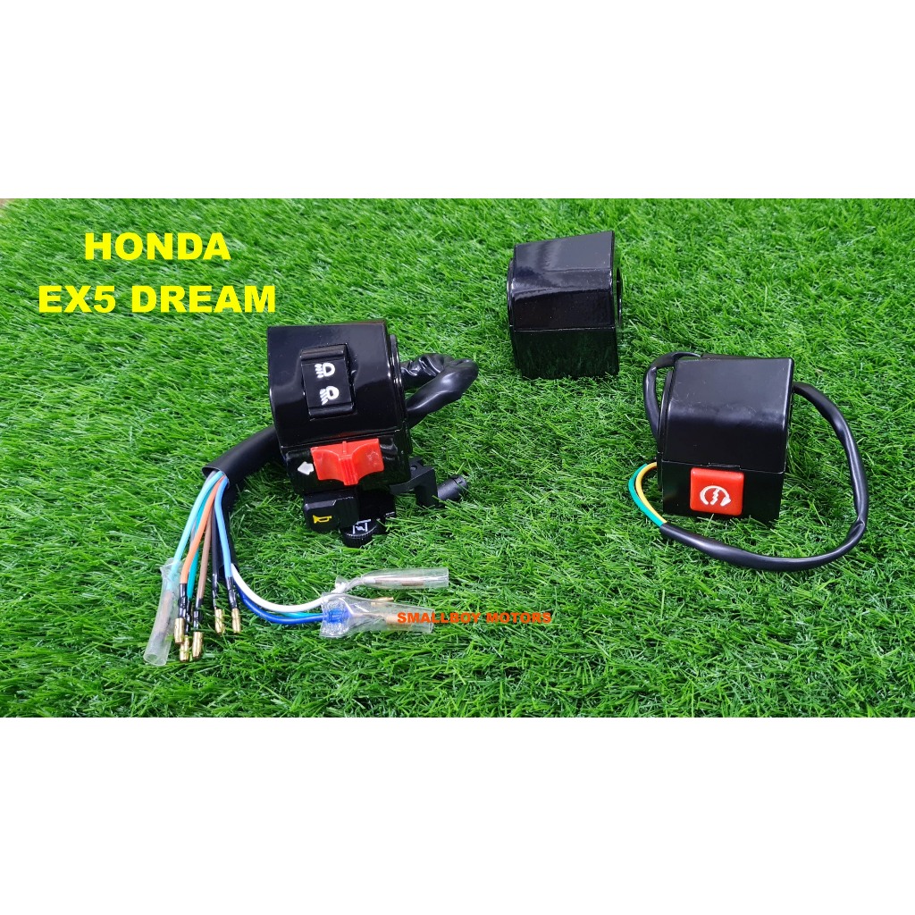 HONDA EX5 DREAM ซ้ายขวา HANDLE SWITCH KIRI KANAN LH RH EMPTY COVER STARTER FULL SET EX5DREAM EXDREAM