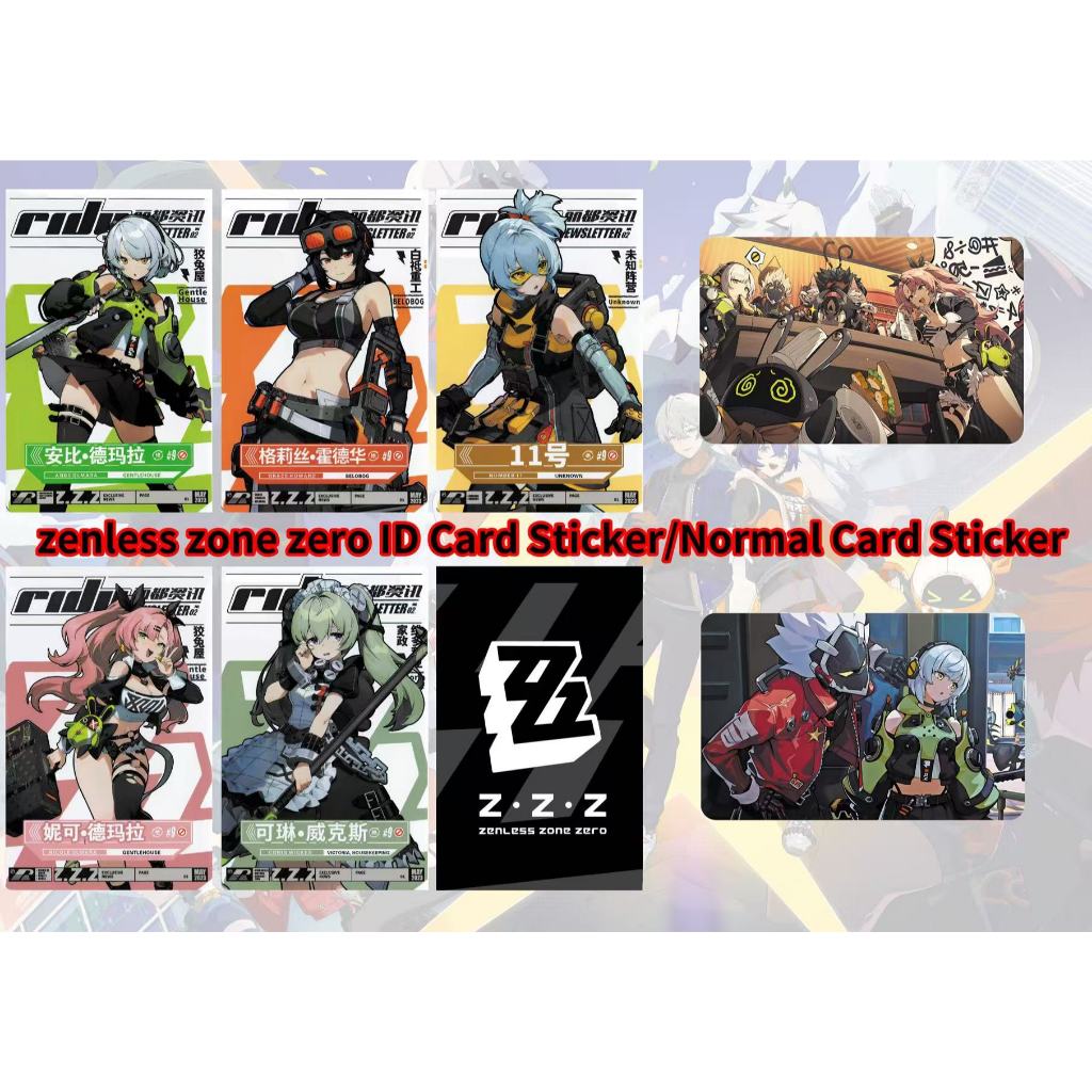 Zenless Zone Zero Nedi - สติ๊กเกอร์การ์ด/Touch n Go Card Sticker Cover