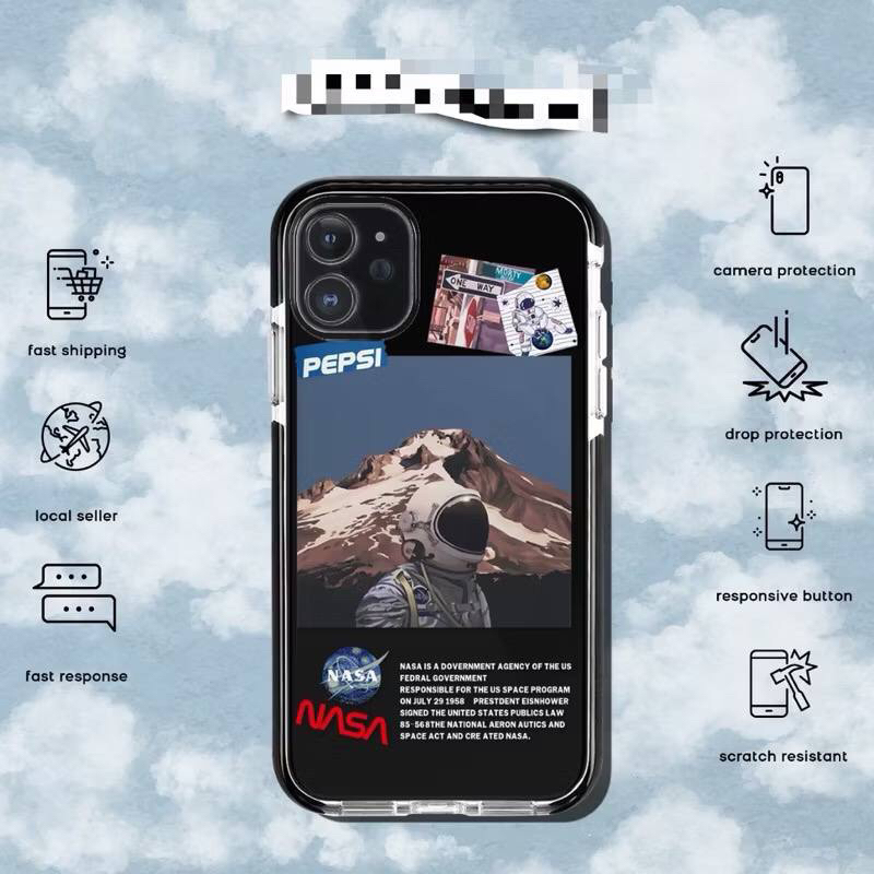 เคส NASA iP 16 PRO MAX 13 PRO MAX 12 PRO MAX 12 PRO 12 /12 MINI 11 PRO MAX 11 PRO 11