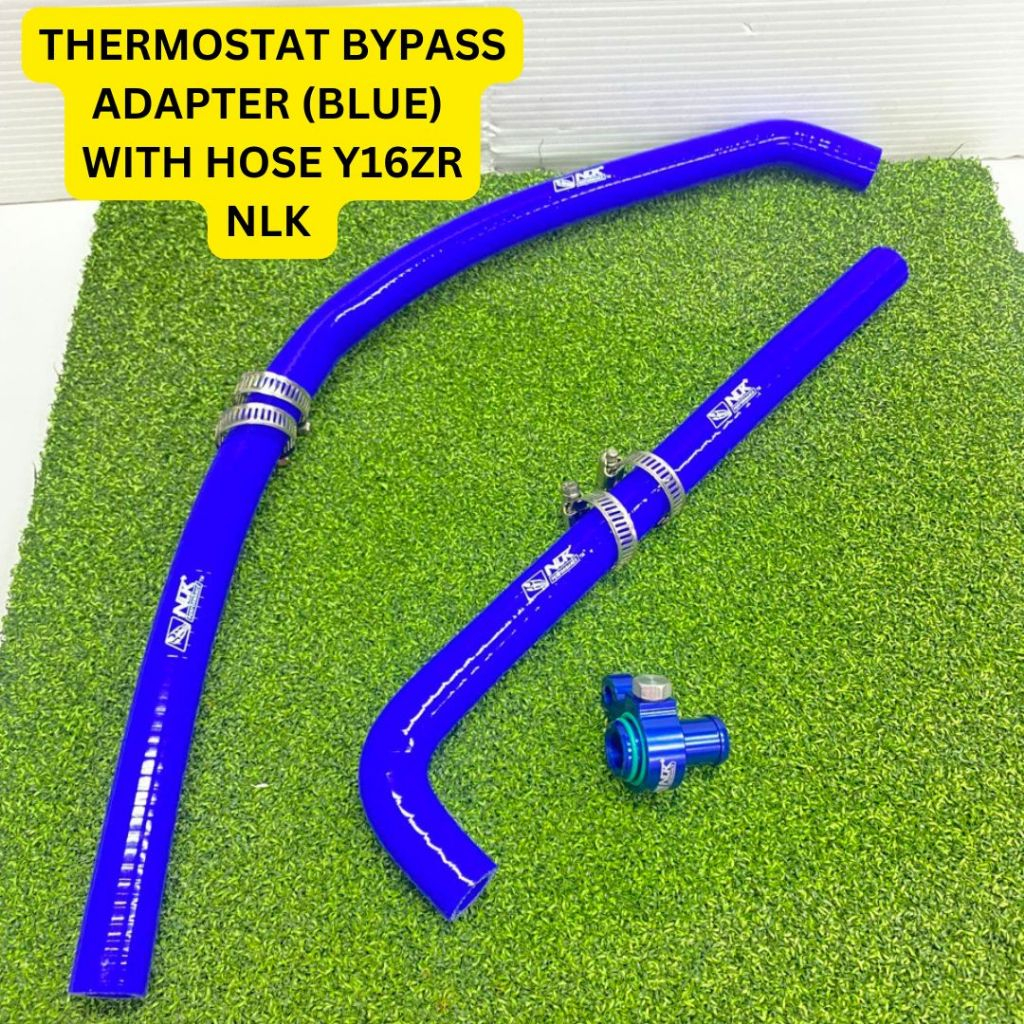 NLK / LHK Y16ZR THERMOSTAT BYPASS ADAPTER สีฟ้าพร้อมท่อ