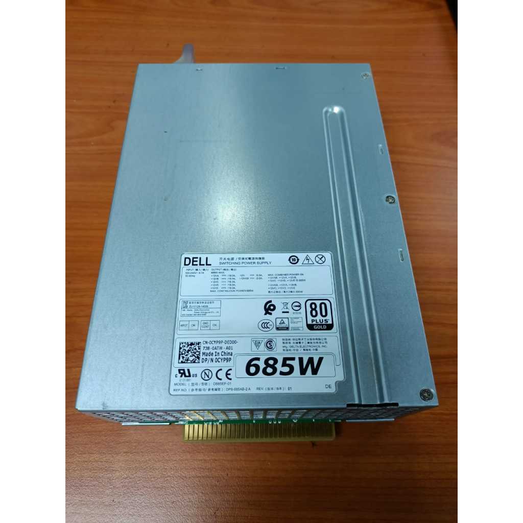 Dell Precision Tower T5810 T7810 T7910 T7610 Workstation 685W 80 Plus Gold Power Supply