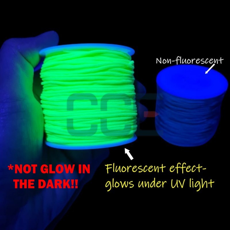 10ft Microcord 1 มม.สายไมโครสําหรับสร้อยข้อมือ Paracord Handcraft Strand Craft DIY Lanyard Neon Fluorescent Stitch ทอผ้า - รูปที่ 6