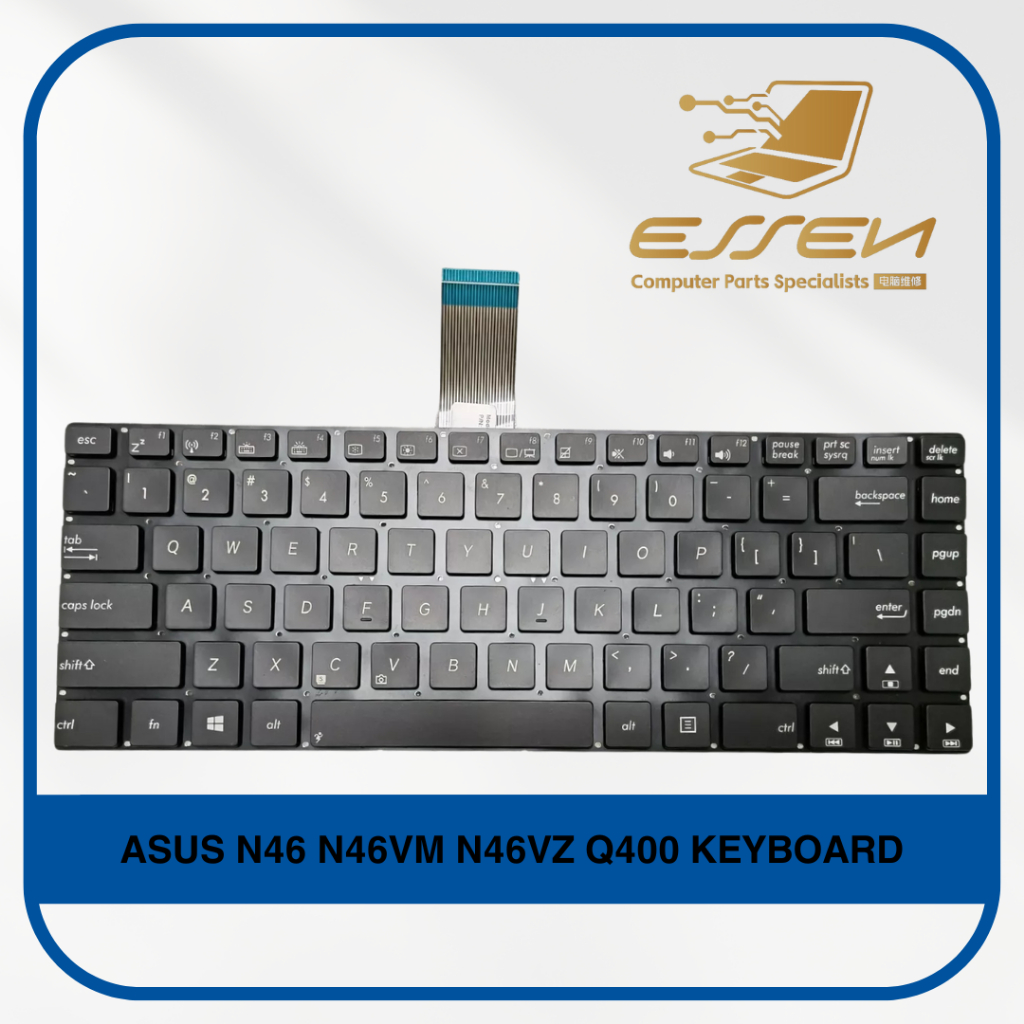 แป้นพิมพ์ทดแทนสําหรับ ASUS N46 N46VB N46VJ N46VM N46VZ Q400 Q400A Q400VC คีย์บอร์ด
