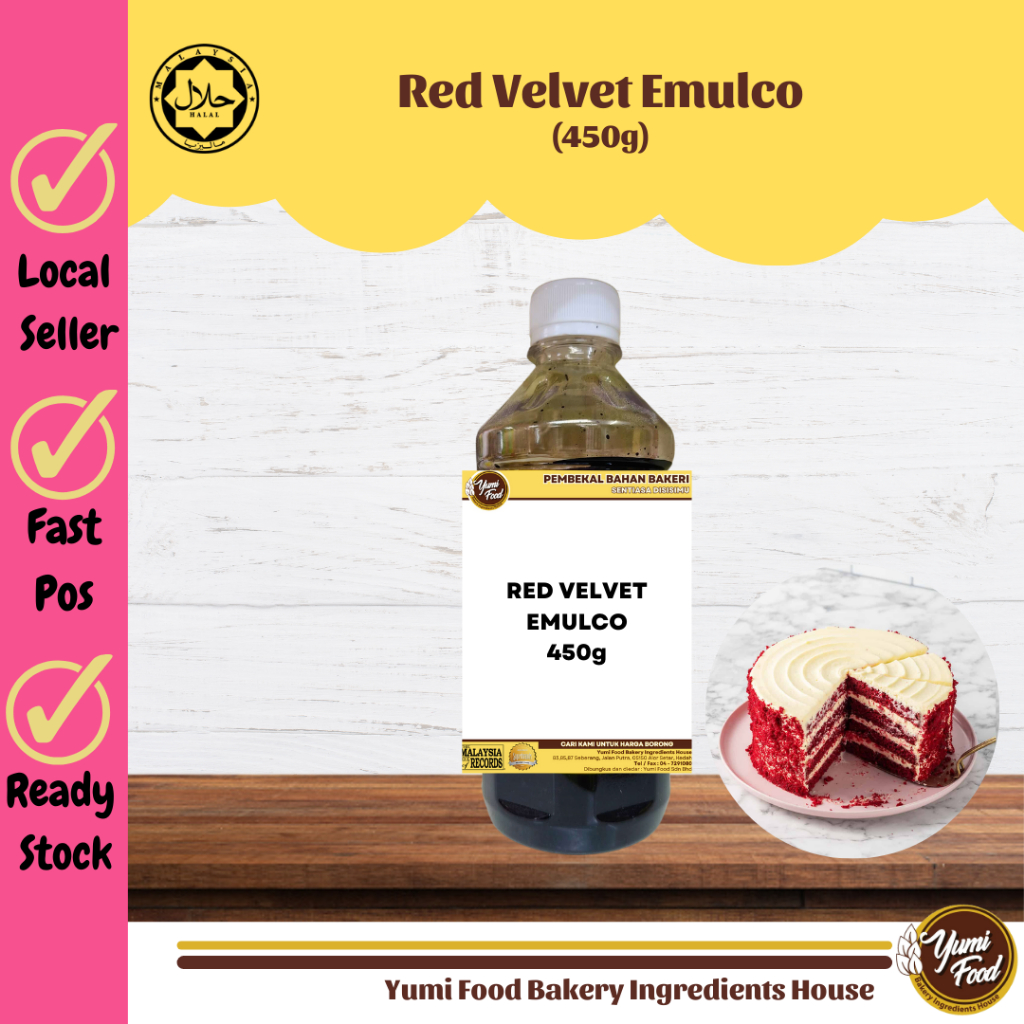 [RED Velvet Emulco] Perisa Pewarna Esen / อาหารเทียม Colouring/ Essence/ Colouring/ Emulco/ Paste