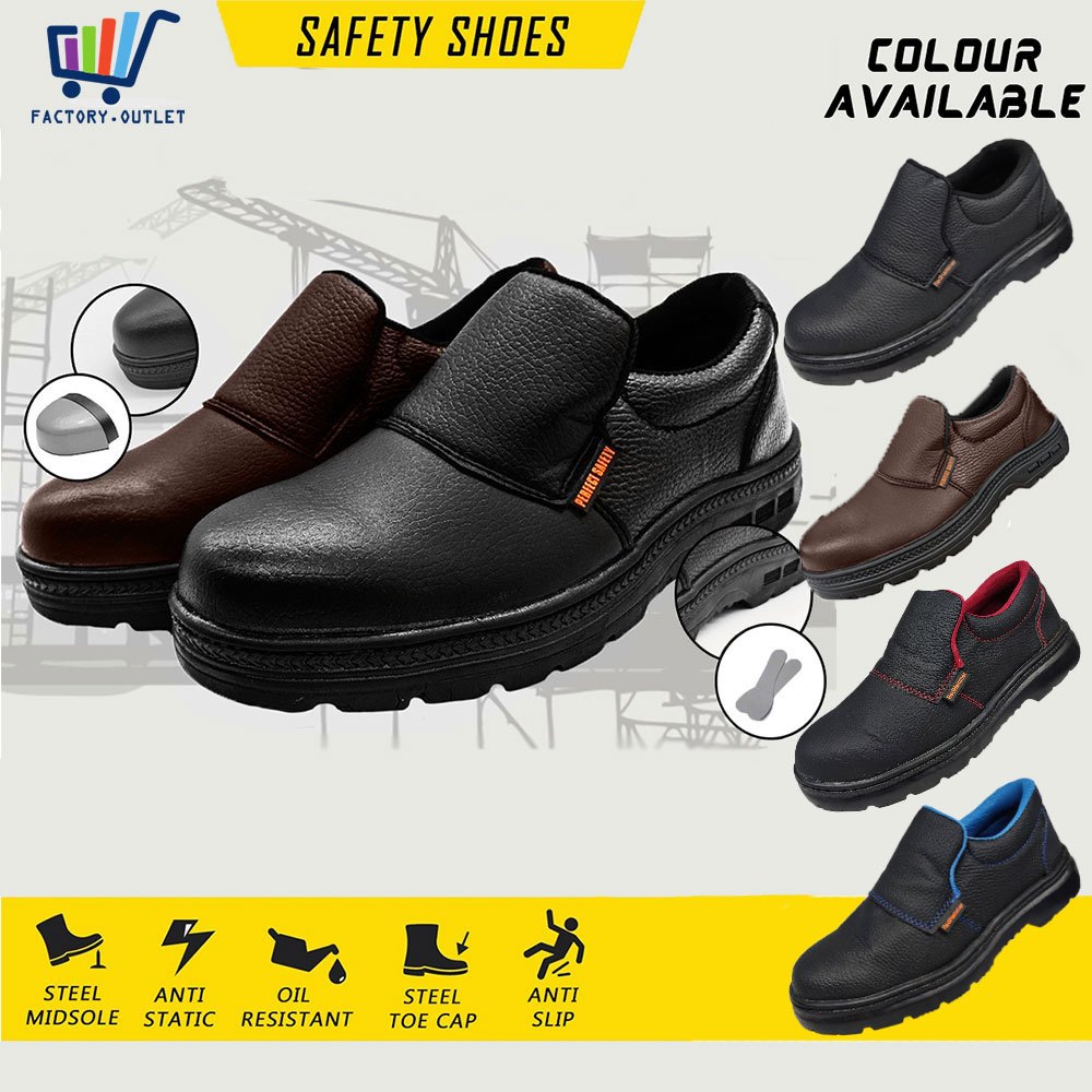 รองเท้านิรภัย Low Cut ผู้ชายผู้หญิง Safety Boot Rubber Kasut Safety Sarung Lelaki Perempuan