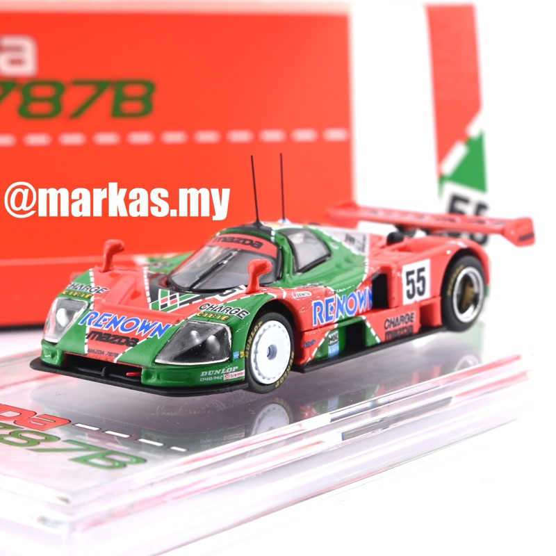 BM CREATIONS HK TOY รถ SALON EXCLUSIVE 2024 1/64 64B0436 MAZDA 787B WINNER OF THE 1991 24 ชั่วโมงของ