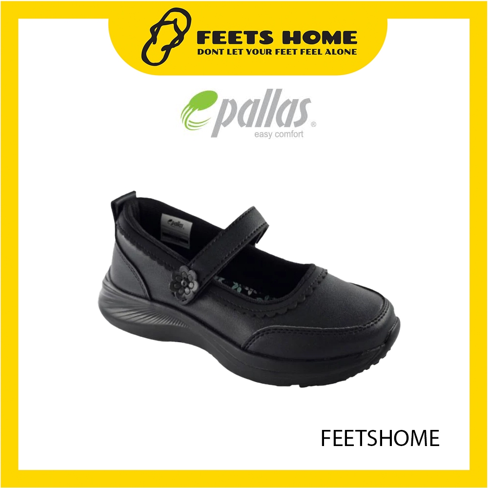 FH X PALLAS JAZZ SCHOOL SHOES SINGLE STRAP 204/306-037 สีดํา