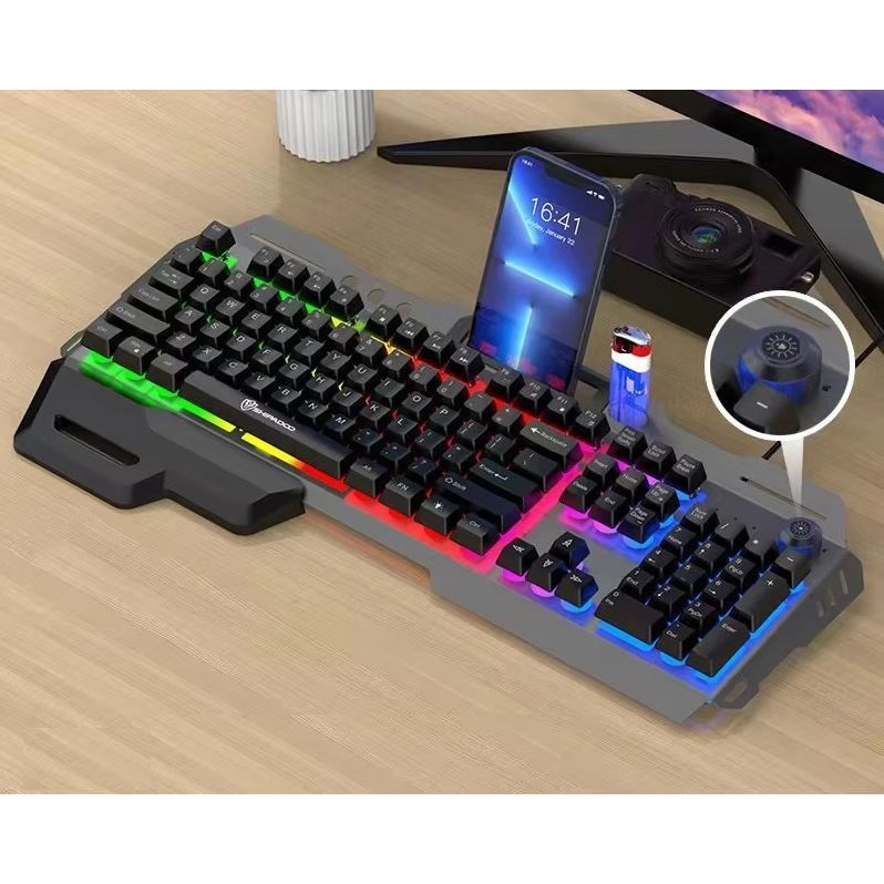GK70 Mechanical Hand Esports Backlight คีย์บอร์ด 7 สี Backlight