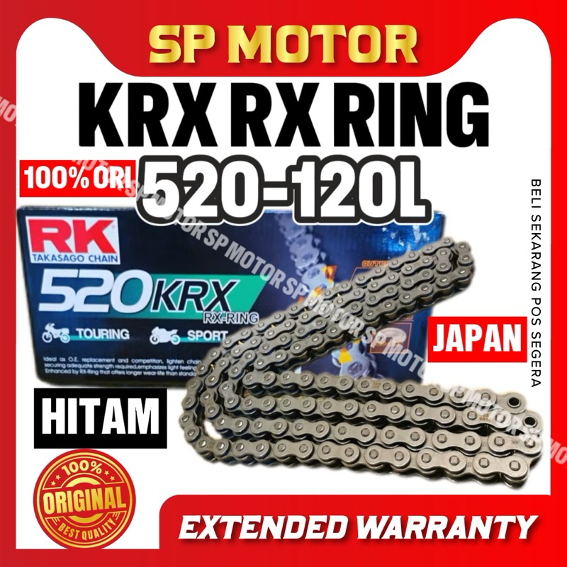 RK 520 KRX X-RING โซ่ 120L แบบหมุด