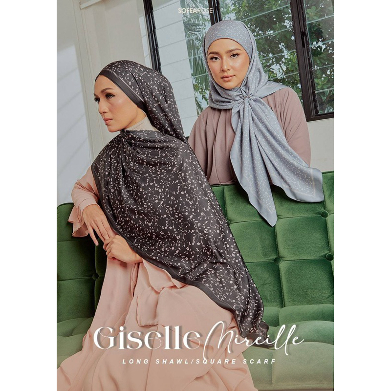 (Zahrania Industries) GISELLE MIREILLE SHAWL & SQUARE SOFEAROSE