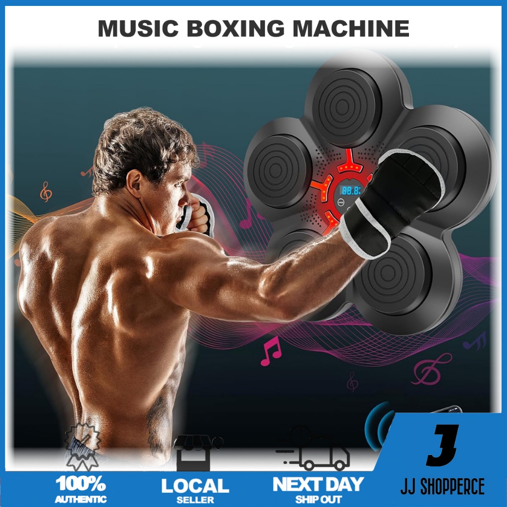 ✅[ของฉัน] Wall Target Boxing Machine/เพลง Boxing Machine/ Wall Mount LED Music Boxing Training Fitne
