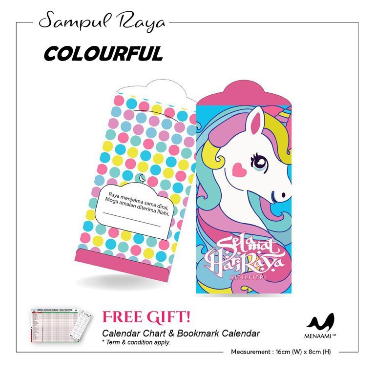 [ PAKET 7+1 PERCUMA ] Unicorn Smiggle Sampul Raya Cantik ANGPAO MONEY PACK SAMPUL DUIT RAYA MENAAMI