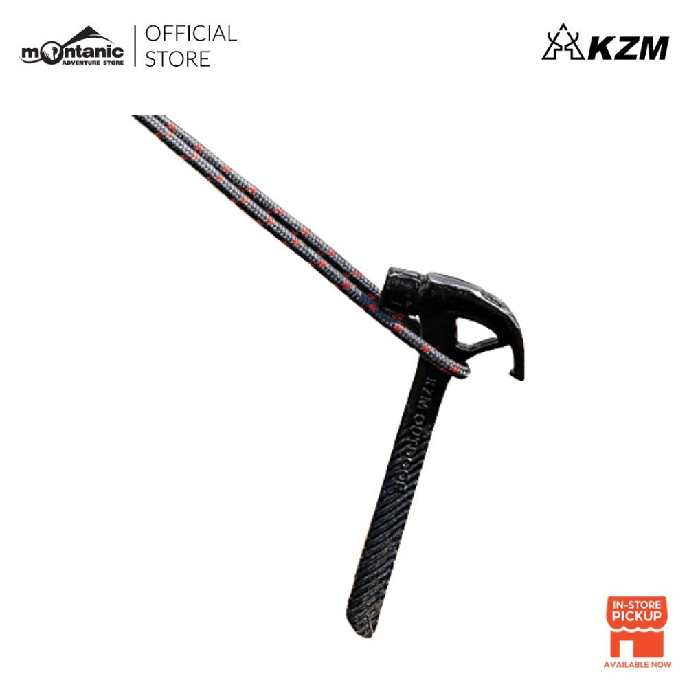 หมุดค้อน KZM 250 มม. – หลักเต็นท์สําหรับงานหนักสําหรับสายดินที่ปลอดภัย