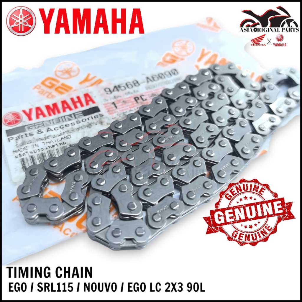 YAMAHA EGO NOUVO EGO LC EGOLC SRL115 SRL 115 TIMING CHAIN 2X3-90L 94568-A6090 RANTAI ENJIN มอเตอร์