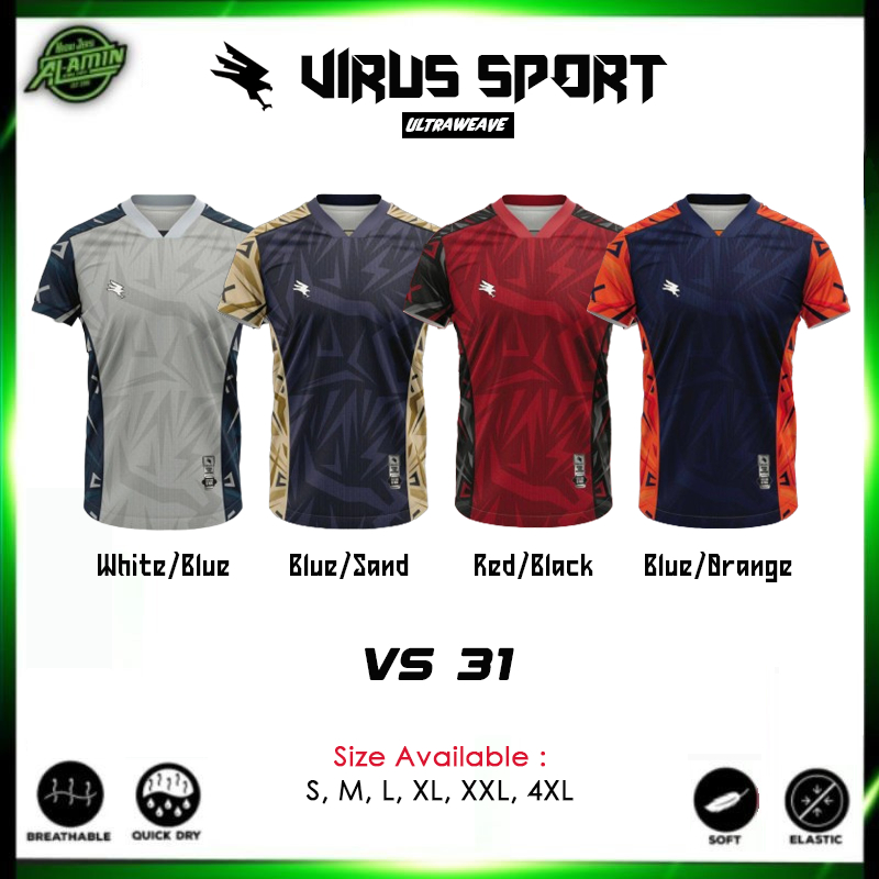 เสื้อแข่ง Virus Sport รหัส VS31 Ultraweave เหมาะสําหรับเล่นกีฬาที่สะดวกสบาย