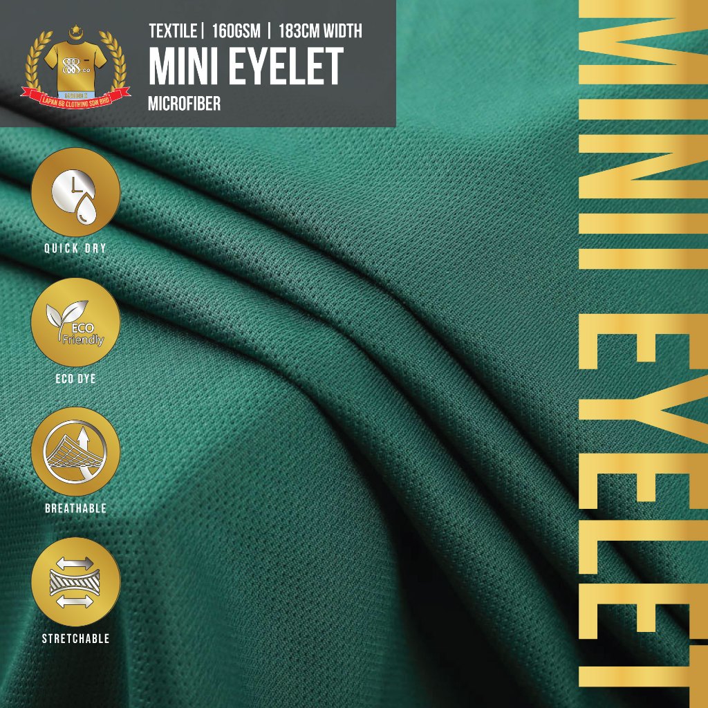 888co ผ้าสิ่งทอมินิตาไก่ไมโครไฟเบอร์ Plemborong Kain ไมโครไฟเบอร์ 160gsm