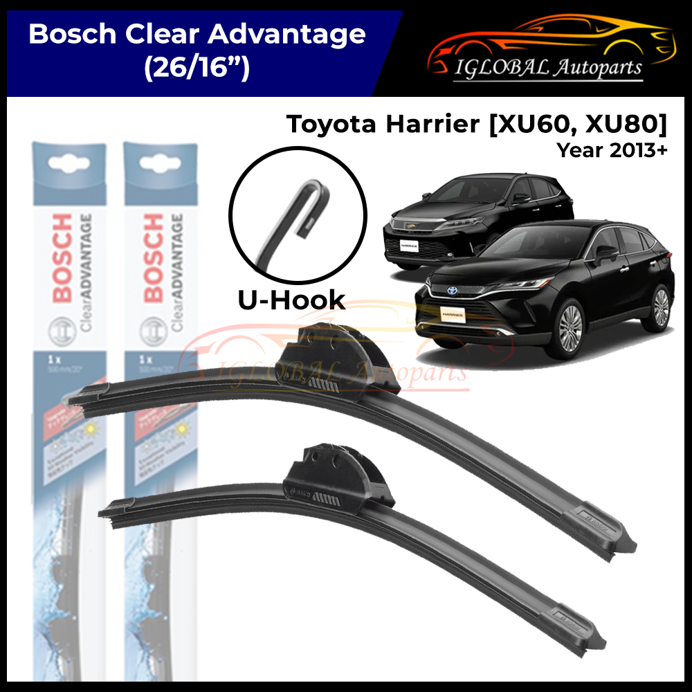 Toyota Harrier [XU60, XU80] ปี 2013+ ที่ปัดน้ําฝน Bosch Clear Advantage Set (626/16")