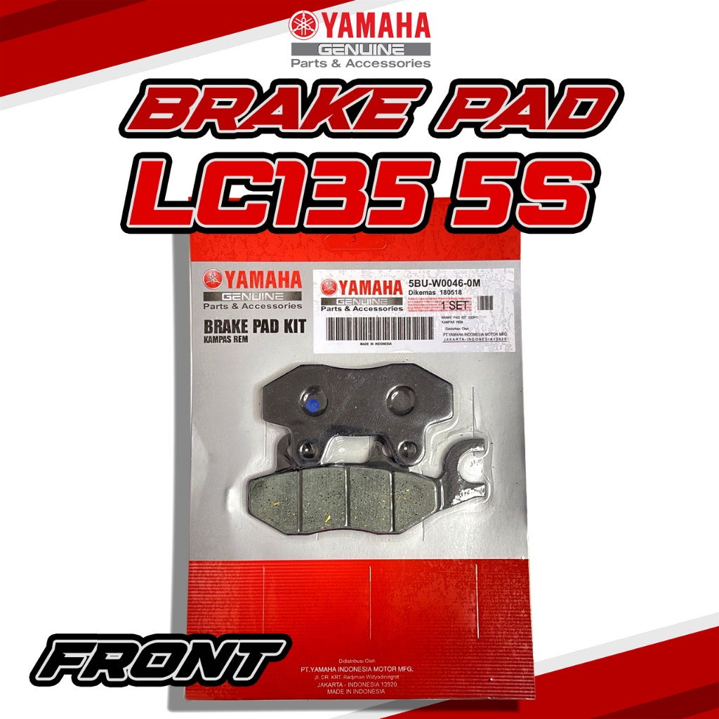 ผ้าเบรค YAMAHA LC 135 5S LC135 NEW 5S FRONT/REAR YAMAHA
