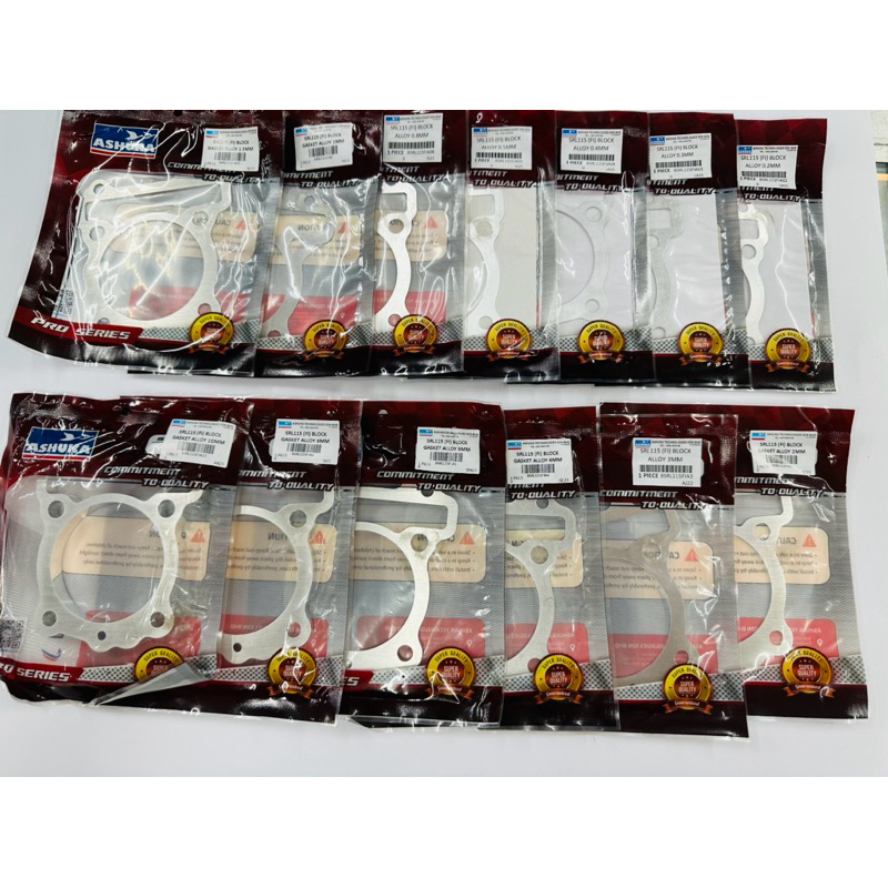 LAGENDA 115FI SRL115FI BLOCK ALLOY GASKET SPACER 0.2 มม.0.3 มม.0.4 มม.0.5 มม.0.8 มม.1 มม.1.5 2 มม.3 