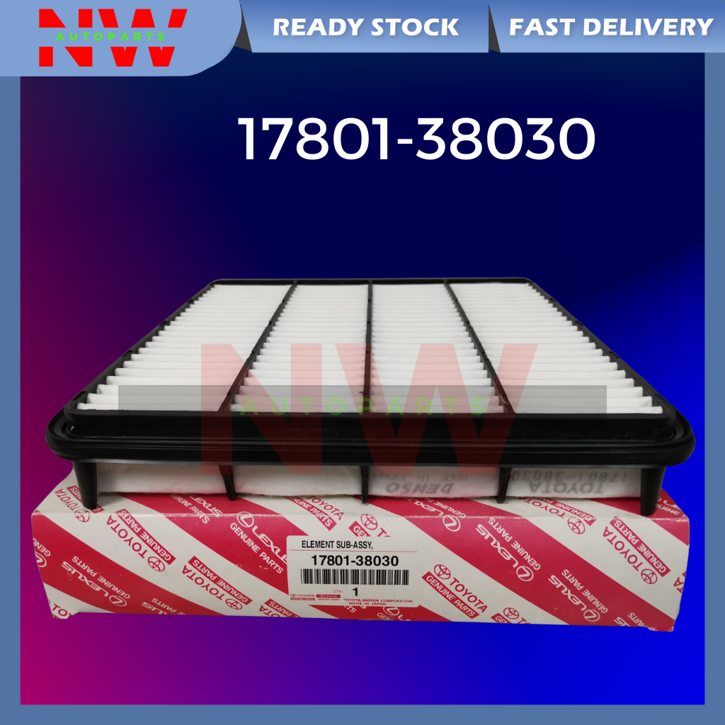 DENSO TOYOTA LAND CRUISER URJ202 , UZJ200 , KZJ200 , LEXUS LX570 , LX460 AIR FILTER (17801-38030)