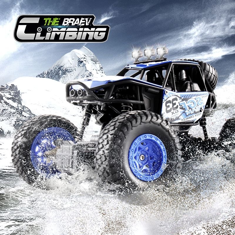 รถ RC พร้อมไฟ Led รีโมทคอนโทรลรถ Buggy Off-Road Control โลหะผสมของเล่นเด็กผู้ชายสําหรับเด็ก