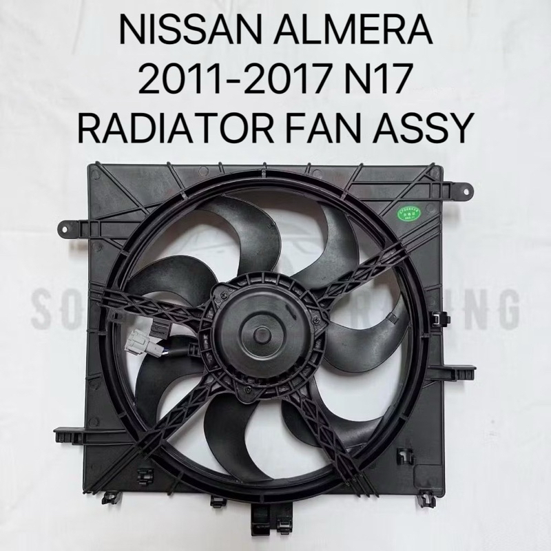 NISSAN ALMERA 2011-2017 N17 RADIATOR FAN ASSY