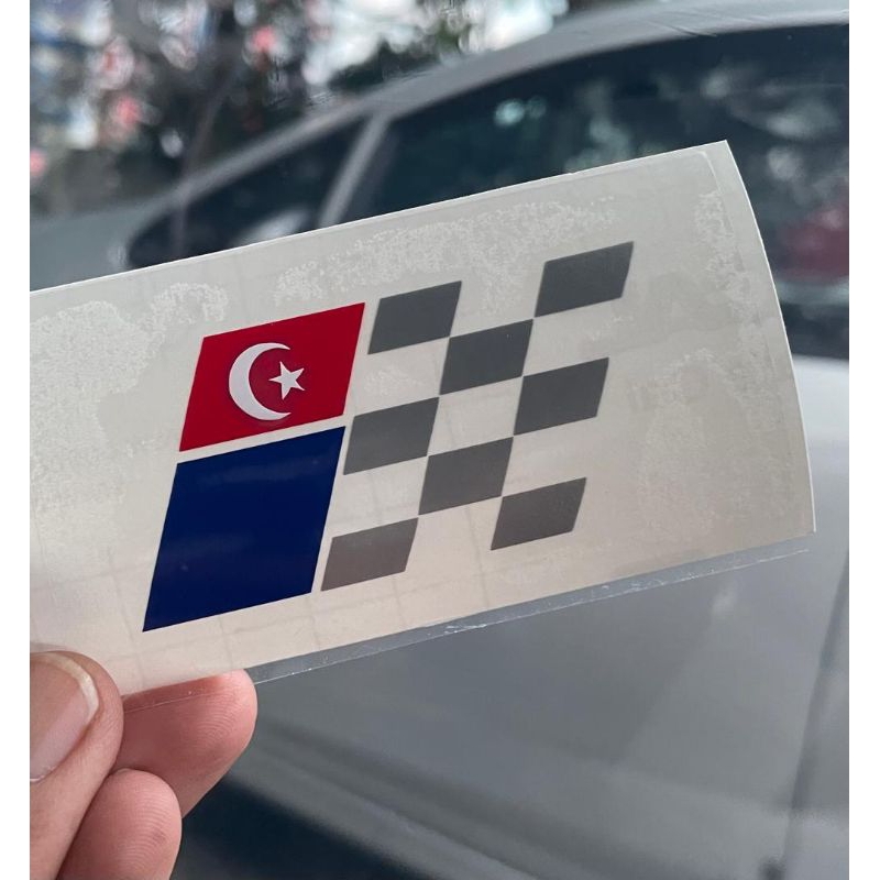 สติ๊กเกอร์ Johor Flag Racing JMR