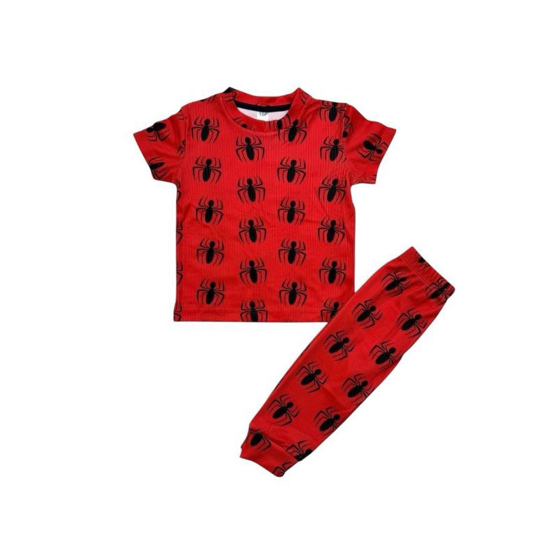 1-6yo Kids Boys pyjamas/Piyama Spiderman Elmo/ Baju Tidur budak lelaki