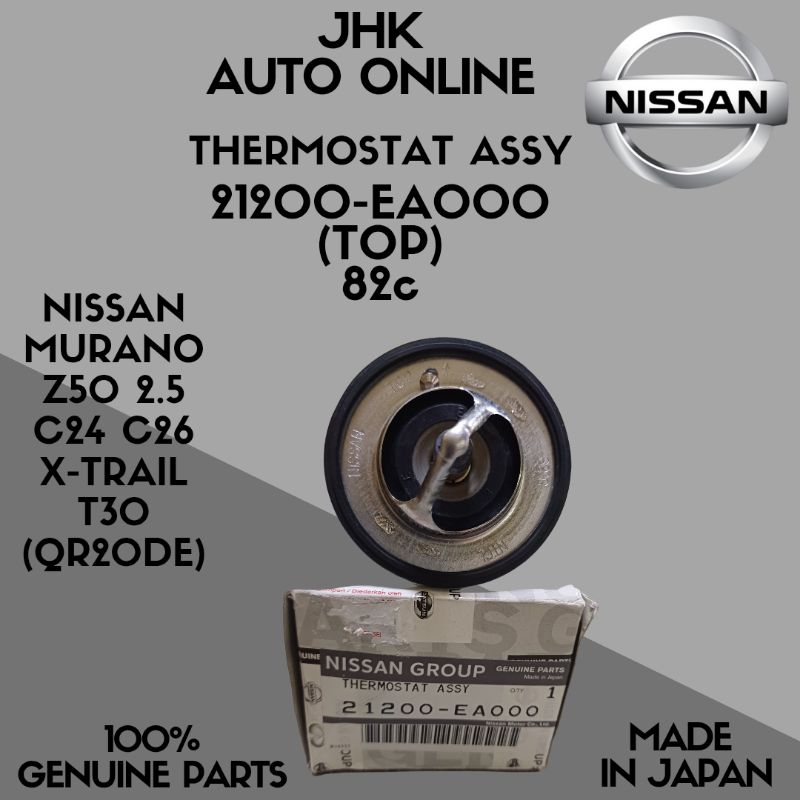 21200-EA000 (82c TOP QR20DE) THERMOSTAT ASSY NISSAN MURANO Z50 2.5 T30 C24 C26 100% PARTS