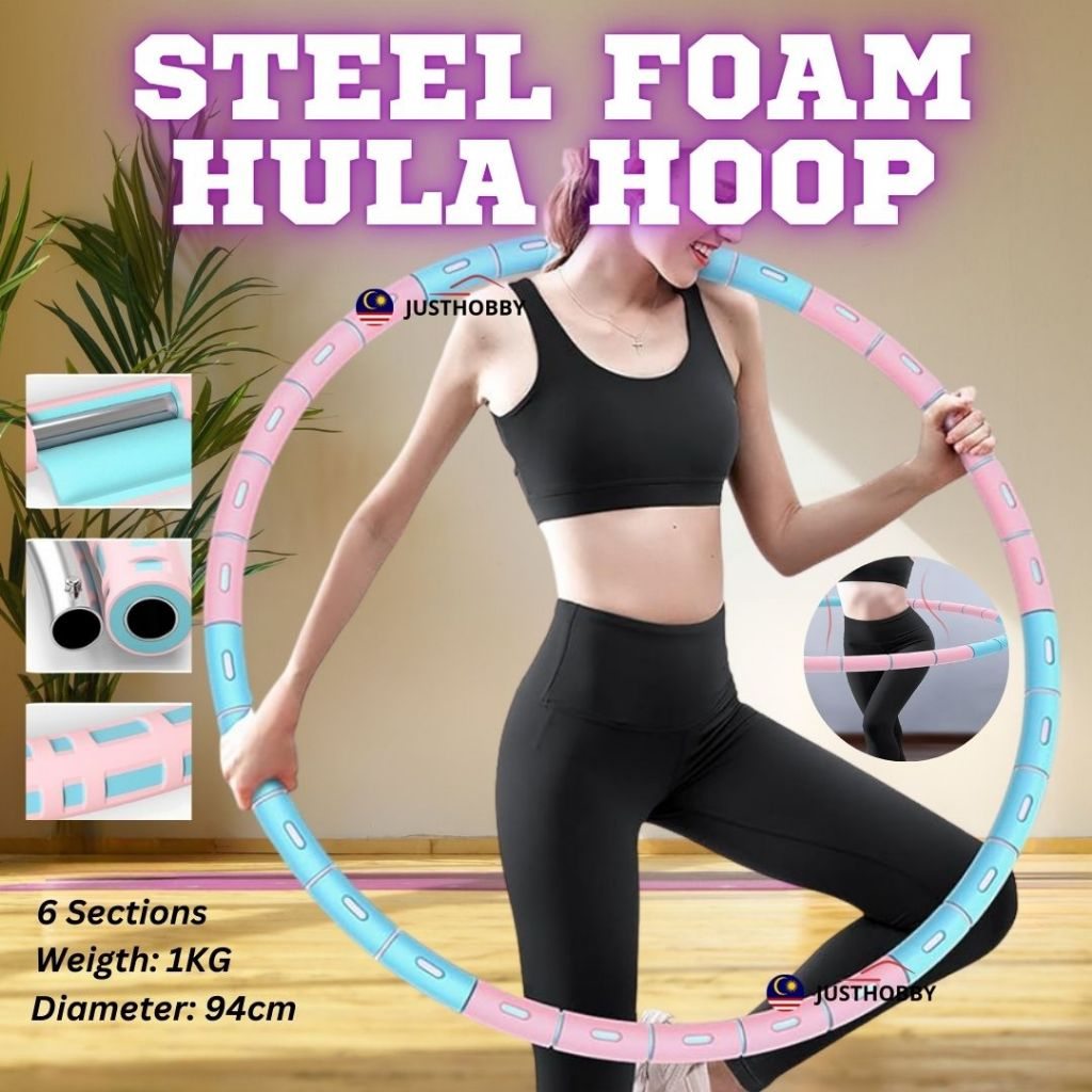พรีเมี่ยมคุณภาพโฟม Hula Hoop พับ Hula Hoop ท้องกระชับสัดส่วนการออกกําลังกาย Hula Detacheable Hula Di