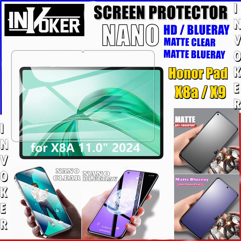 Honor Pad 10 / Pad X7 / X9a / V9 / X8a / X9 / Pad 9 / Pad 8 / Pad X8 Lite / Pro / ตัวป้องกันหน้าจอนา
