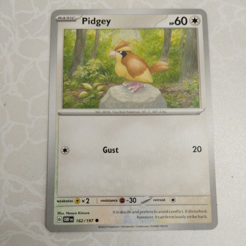Pokémon TCG - Pidgey 162/197 Obsidian Flame