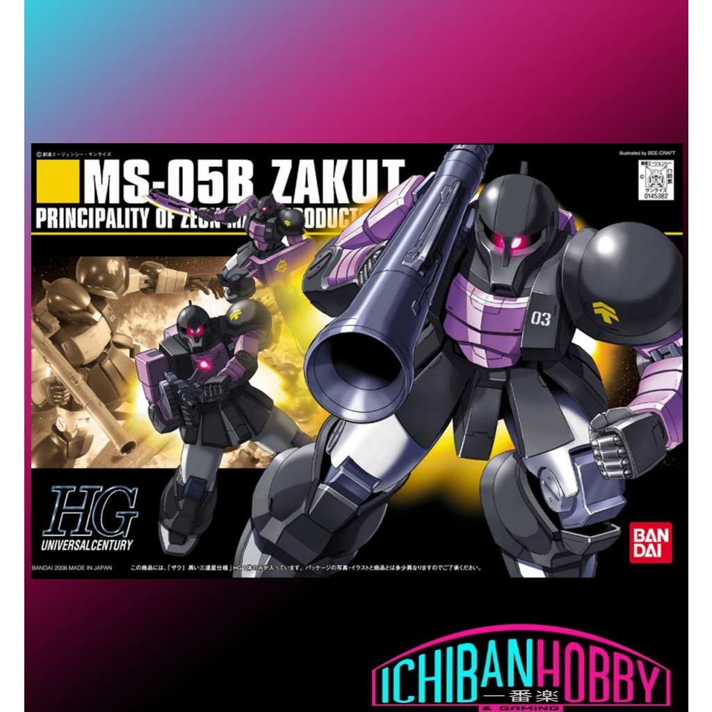 BANDAI HG 1/144 MS-05B ZAKU I (TRI STAR Ver.)
