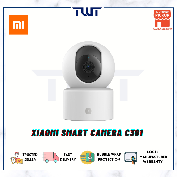 - กล้องอัจฉริยะ Xiaomi C301 2K+3MP/การมองเห็นได้ในเวลากลางคืน/360