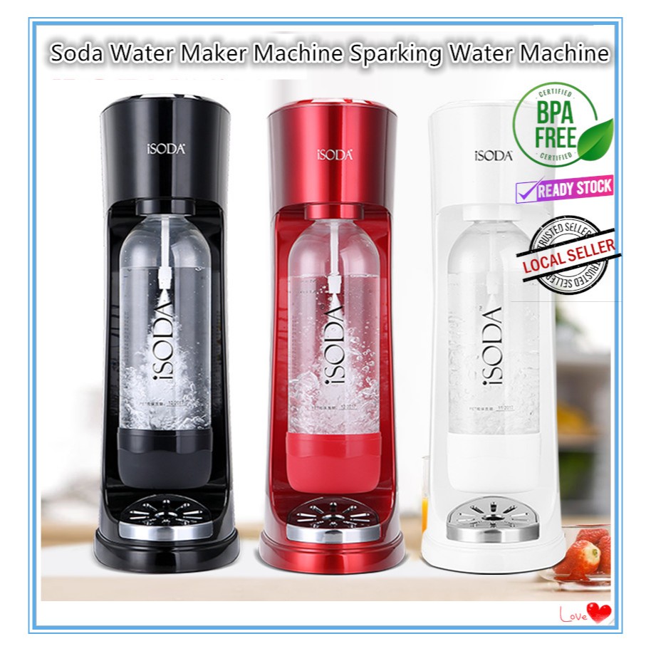ISoda Classic Soda Maker Cafe Sparkling เครื่องน้ําผลไม้รีฟิล CO2 แก๊สเครื่องดื่มอัดลม F&B โซดาน้ํา
