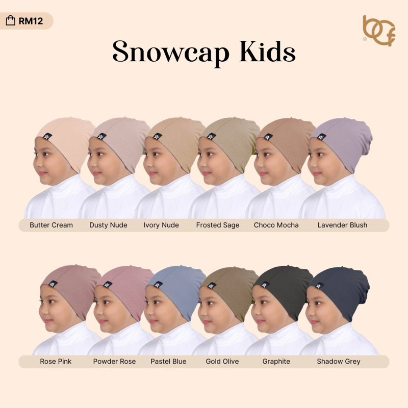 SNOW INNERCAP KIDS GHOST BYCHEFIZA CHILDREN SCHOOL HAT