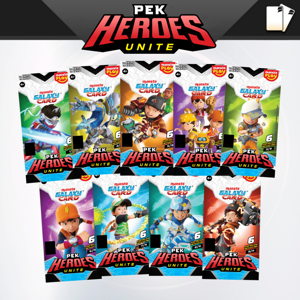 Pek Heroes Unite - MONSTA Galaxy Card Set (54 KAD) การ์ดเกม