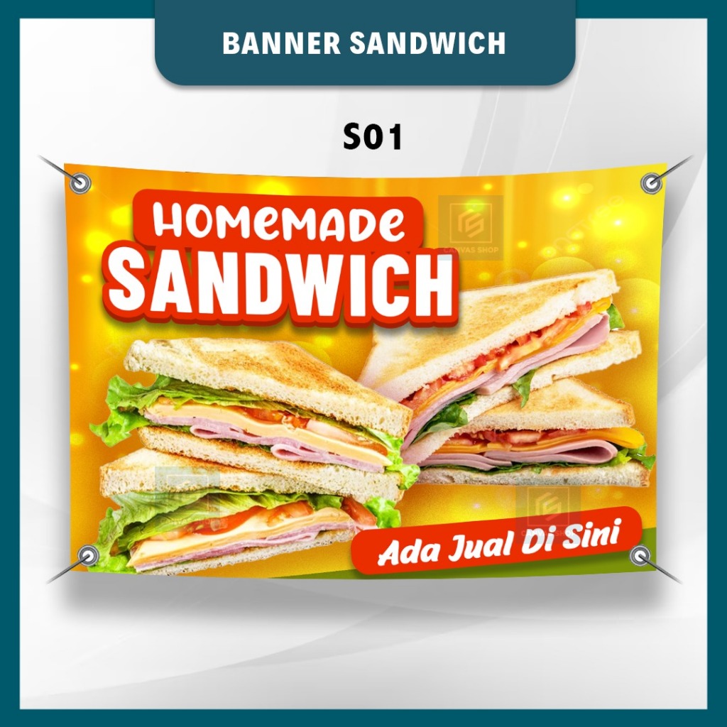 BANNER UV SANDWICH SANDWICH BANNER SIAP CEPAT &