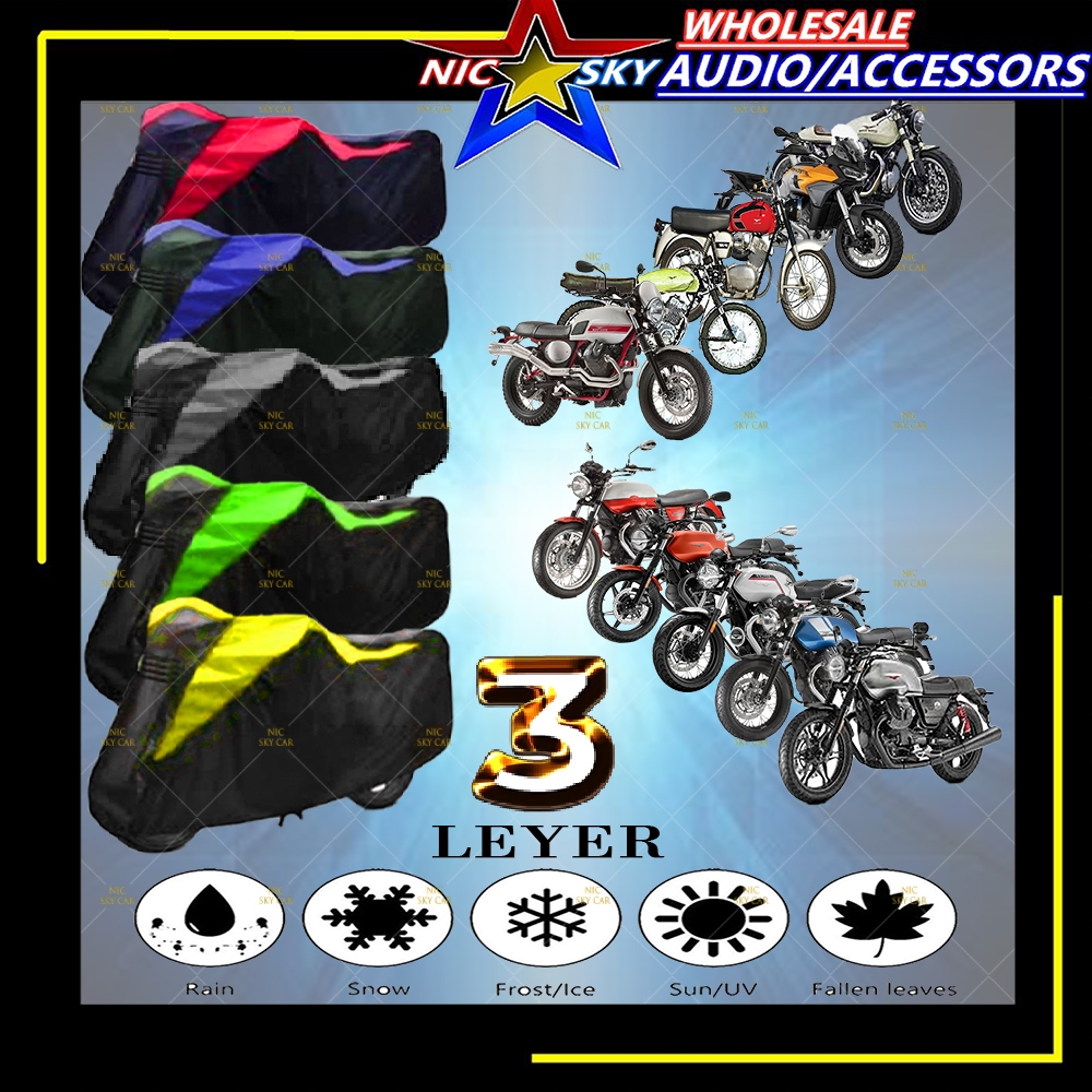 MOTO GUZZI รถจักรยานยนต์ 3 ชั้น YMC มอเตอร์ฝาครอบ watwrof dustprof sunprof SP1000 STORNELLO STELVIO 