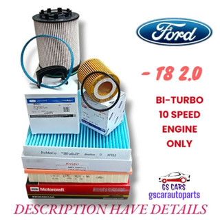 Ford ranger t8 2.0 10speed bi-turbo กรองดีเซล/กรอง fuel ktjb3g-9176-aa กรองน้ํามัน bb3j6744ba กรองอา