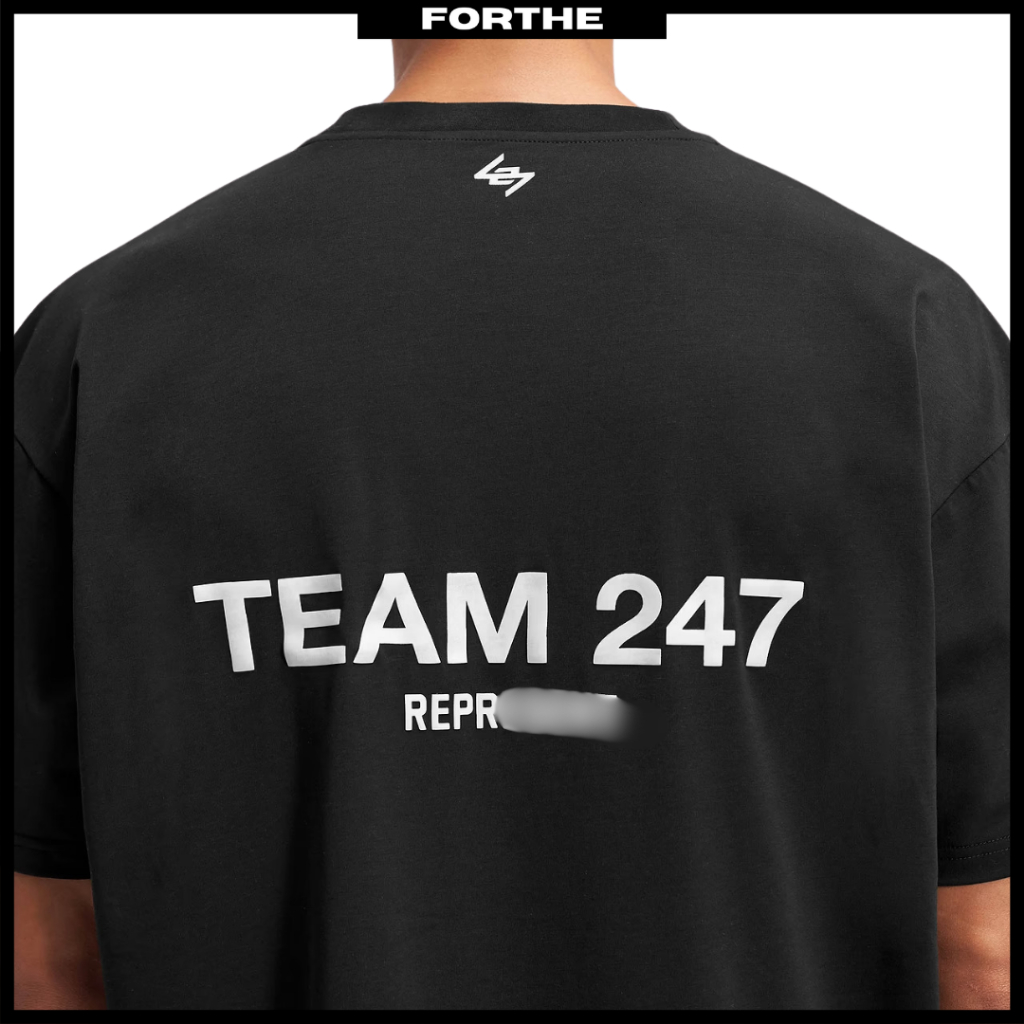 Rprsnt ทีม 247 พิมพ์ขนาดใหญ่ Tshirt 280g 100% ผ้าฝ้ายหนักขนาดใหญ่ Tshirt Streetwear ทีม 247 Running 