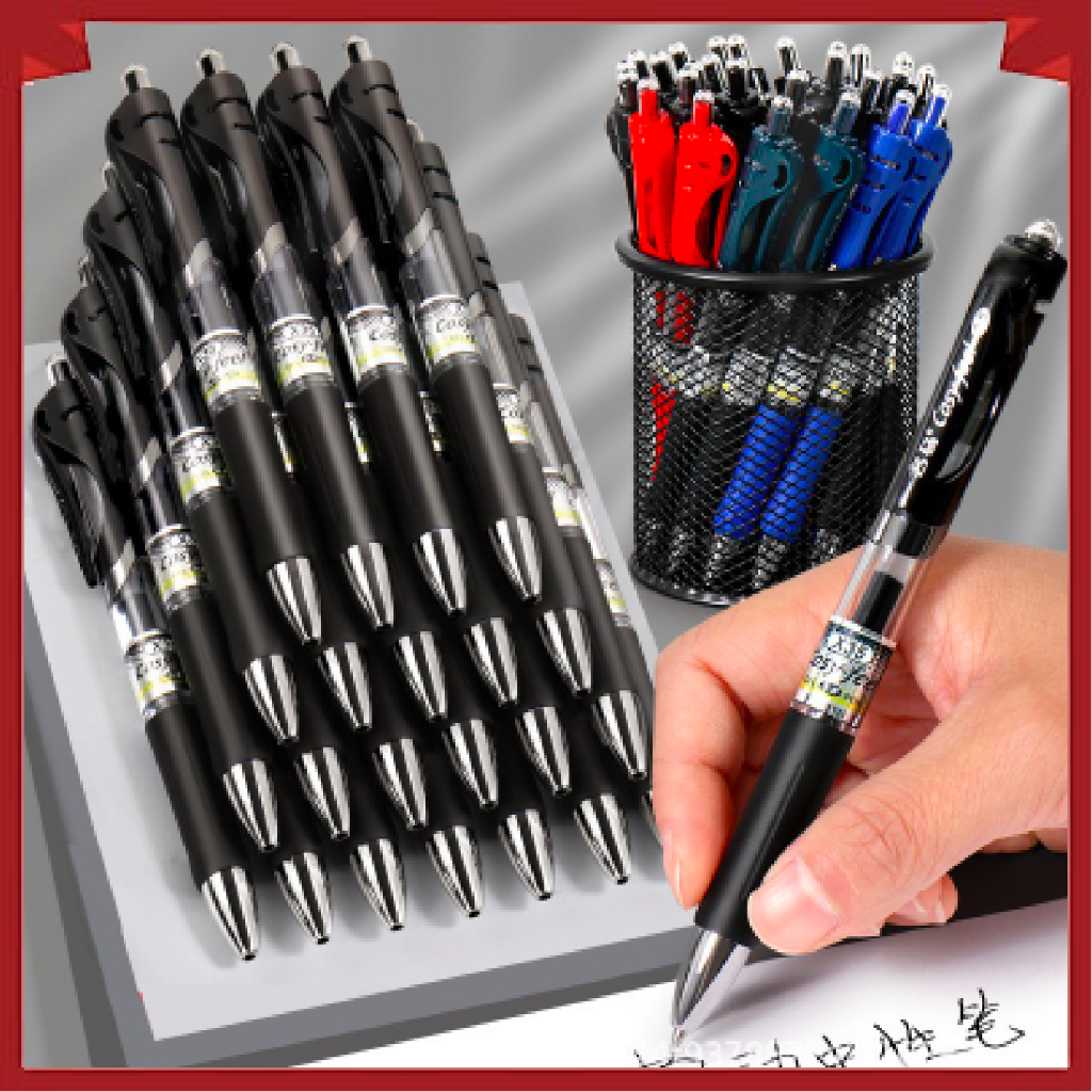 ปากกาเป็นกลางแบบกดคลาสสิก 0.5 มม. K35 แห้งเร็วและเรียบเนียน POH P0706