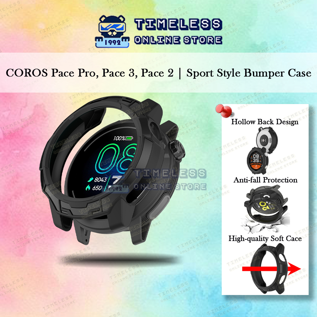🇲🇾 COROS Pace Pro, Pace 3, เคสป้องกัน Pace 2, ฝาครอบสไตล์เกราะ, ปลอกนาฬิกากันชนแบบนุ่ม (สมาร์ทวอทช์ 