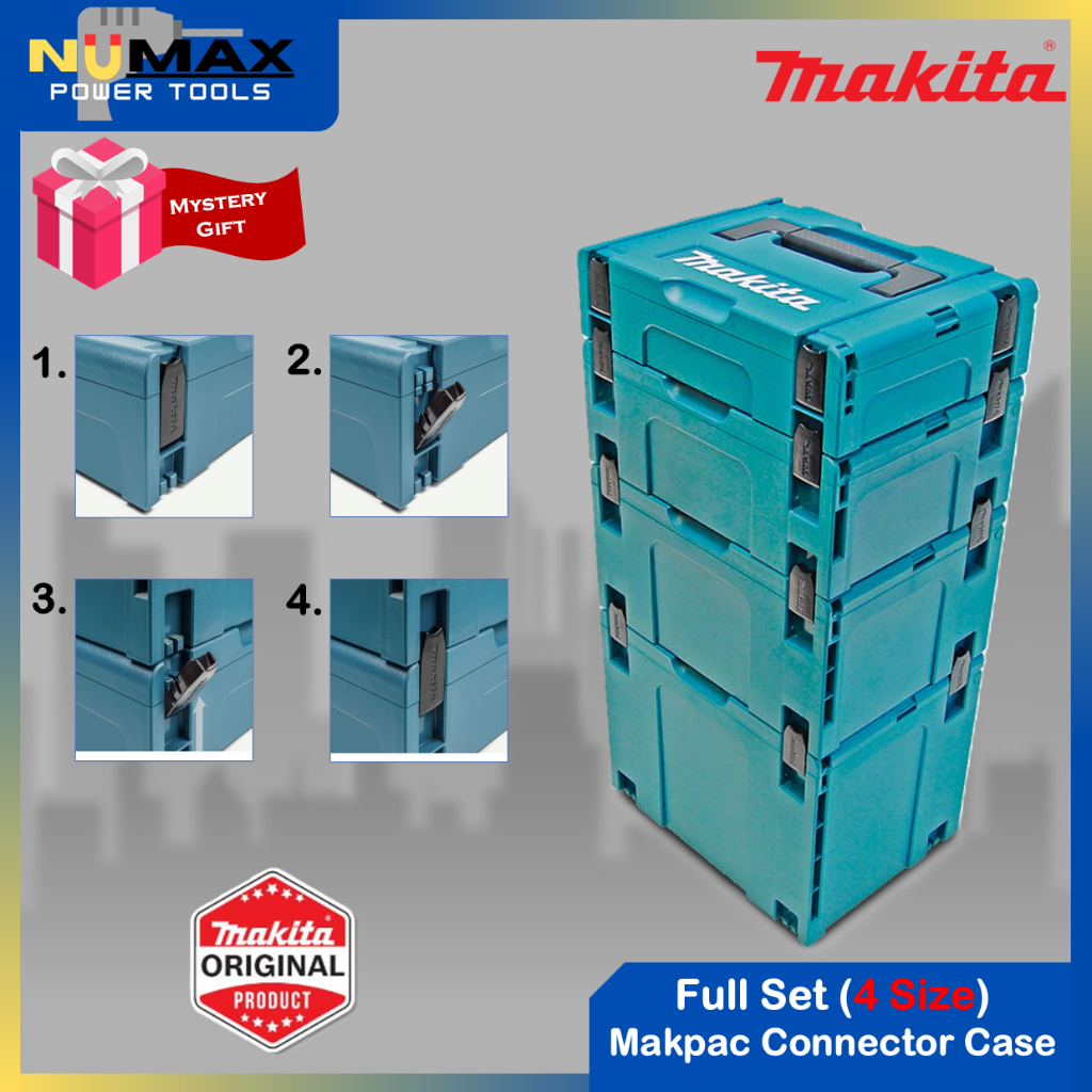 เคสขั้วต่อ Makita Makpac (Type 1 [S] / Type 2 [M] / Type 3 [L] / Type 4 [XL] / ครบชุด [4 Size])
