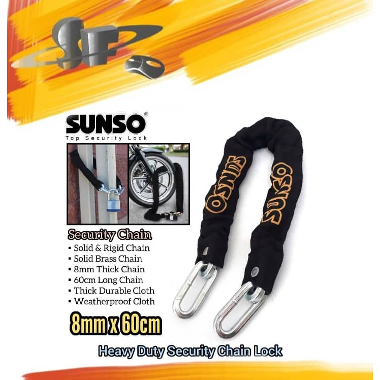 HEAVY DUTY SECURITY CHAIN 8MM*60CM, 8MM*90CM
